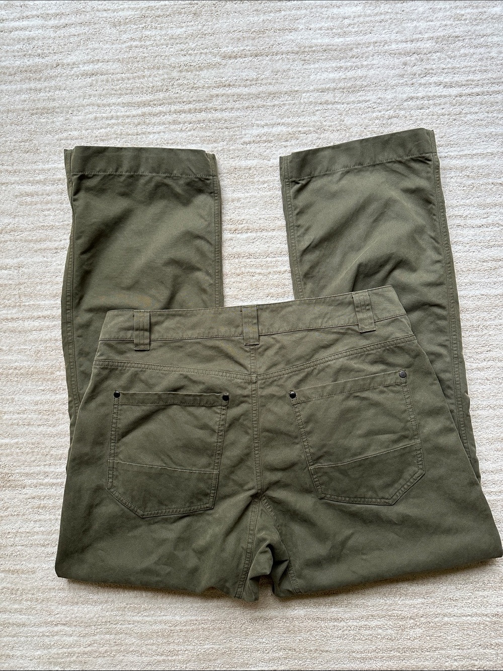 EUC Arc'teryx Cronin Cotton Pant Size Heavy Duty Climbing Utility Green 34” x32” - Picture 6 of 16